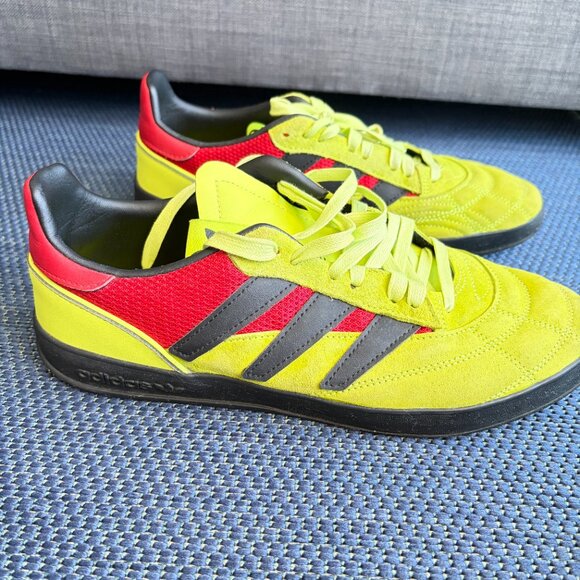 Adidas Sobakov Neon Green Soccer Street Shoes Men's 10.5 - Pre-Owned - Picture 5 of 11